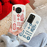 Case For Huawei Huawei P30 / Huawei P30 Pro / HUAWEI P40 Shockproof Back Cover Word / Phrase TPU