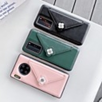 Case For Huawei Huawei P30 / Huawei P30 Pro / Mate 30 Card Holder / Shockproof Back Cover Solid Colored / Flower PU Leather / TPU