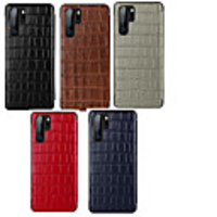 Case For Huawei Huawei P30 / Huawei P30 Pro Shockproof / with Windows / Flip Full Body Cases Solid Colored PU Leather
