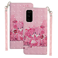 Case For Huawei HUAWEI P40 / HUAWEI P40 Pro / Huawei P20 Shockproof Full Body Cases Animal / Cartoon PU Leather / TPU