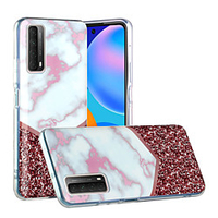 Case For Huawei HUAWEI P40 / HUAWEI P40 Pro / Huawei P30 Shockproof Back Cover Marble TPU