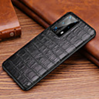 Case For Huawei HUAWEI P40 HUAWEI P40 PRO HUAWEI P40 Pro plus Shockproof Back Cover Solid Colored Genuine Leather TPU
