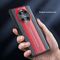 Case For Huawei HUAWEI P40 / HUAWEI P40 Pro / Mate 40 Shockproof Back Cover Word / Phrase PU Leather / Silica Gel miniinthebox