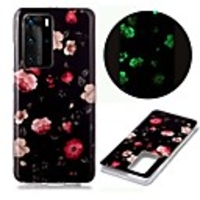 Case For Huawei Huawei P40 Pro Huawei P40 lite Huawei P40 Glow in the Dark Pattern Back Cover Rose TPU for Huawei Honor 10 Lite Y5 2019 Y6 2019 Y7 2019