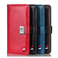 Case For Huawei HUAWEI P40 Pro Wallet / Shockproof / Flip Full Body Cases Solid Colored PU Leather
