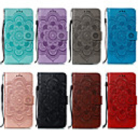 Case For Huawei Huawei Y9 (2018)(Enjoy 8 Plus) / Huawei Y9 2019 (Enjoy 9 Plus) / Huawei Y7 2019 Wallet / Card Holder / with Stand Full Body Cases Flower Hard PU Leather