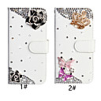 Case For Huawei Mate 10 lite / Huawei Mate 20 lite Wallet / Card Holder / Rhinestone Full Body Cases Butterfly / Flower PU Leather
