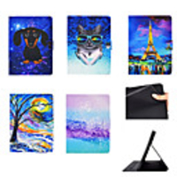 Case For Huawei MatePad T8 Card Holder / Shockproof / Flip Full Body Cases Dog / Animal PU Leather / TPU