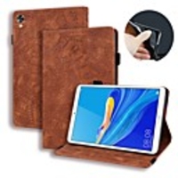 Case For Huawei Mediapad T5 10 MediaPad M5 10.8 MediaPad M6 8.4 M6 10.8 T3 9.6 T8 8.0 Card Holder with Stand Flip Full Body Cases Solid Colored PU Leather