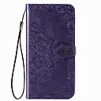 Case For Huawei Nova 7 5G / nova 7i / nova 7 SE Card Holder / Shockproof / Flip Full Body Cases Flower PU Leather