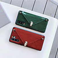 Case For Huawei Nova7 SE/7 Pro/6/5/P40 P30 P20 Pro/P40 P30 P20/Mate 30 Pro/Mate 30 Card Holder / Shockproof Back Cover Solid Colored PU Leather
