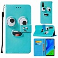 Case For Huawei P smart 2020 Honor 9S Y5p Wallet Card Holder with Stand Full Body Cases Big Eye Monster PU Leather TPU for Huawei Y6p