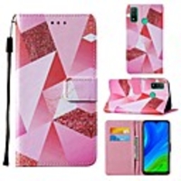 Case For Huawei P smart 2020 Honor 9S Y5P Y6P Wallet Card Holder with Stand Full Body Cases Geometric Pattern PU Leather