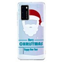 Case For Huawei P Smart 2020 Transparent Pattern Back Cover Christmas TPU Huawei P40 Lite E Y5P Y6P Y7P Nova 6se Y5 Y6 2019 P30 Pro