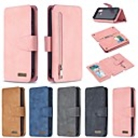 Case For Huawei P Smart 2020 Wallet Card Holder with Stand Full Body Cases Solid Colored PU Leather Huawei Y5P Y6P Y9 Prime 2019 P Smart P40 Lite E Honor 9A 9S 9X Lite 10 Lite P30 Lite