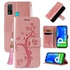 Case For Huawei P Smart 2020 Wallet Card Holder with Stand Full Body Cases Solid Colored Tree PU Leather Huawei Y5P Y6P Y7P Y9 Prime 2019 P40 Lite E Honor 8A 9S 9C 1 Lite Enjoy 9S 10 Plus