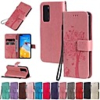 Case For Huawei P Smart Plus 2019/P Smart Z/P40 Lite Wallet /Card Holder / with Stand Full Body Cases Solid Colored / Tree PU Leather Honor 10 Lite/8A/20 Pro/Nova 6SE/YP Prime 2019/Y6 2019/Mate 30 Pro