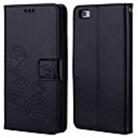 Case For Huawei P10 Lite / Huawei P9 Lite / P8 Lite (2017) Card Holder / Flip Full Body Cases Solid Colored / Flower PU Leather