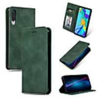 Case For Huawei P20 Lite Nova 3E P20 Lite 2019 Nova 5i P30 P30 Lite Nova 4E P30 Pro Mate 20 Lite Mate 7 Mate 30 Mate 30 Lite Nova 5i Pro Card Holder Flip Full Body Cases Solid Colored PU Leather TPU