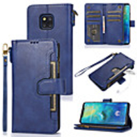Case For Huawei P20 P20 Lite P20 Pro P30 P30 Lite P30 Pro P40 Mate 20 Mate 20 Lite Mate 20 Pro Card Holder Flip Magnetic Full Body Cases Solid Colored PU Leather