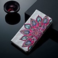 Case For Huawei P30 / P30 Pro / P30 Lite Wallet / Card Holder / with Stand Full Body Cases Half Flower PU Leather for P Smart / P smart 2019 / Honor 10 Lite / P Smart Z / P20 Lite 2019