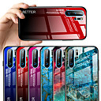 Case for Huawei P30 P30 Pro P30 Lite Mirror Full Body Cases Color Gradient TPU Tempered Glass P20 P20 Pro P20 Lite