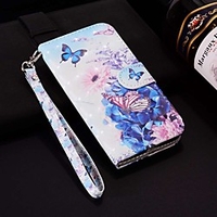 Case For Huawei P30 Pro / Huawei P30 Lite Pattern / Flip / with Stand Full Body Cases Laser 3D Pansy Hard PU Leather for Huawei P30 / P20 Pro /P20 Lite / P20 /P smart 2019 / P smart miniinthebox