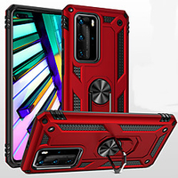 Case For Huawei P30 Pro /P30 Lite /P30/P20 Lite /Mate 30 Pro/Mate 30 /Mate 20 Lite/Mate 20 Pro/Mate 20 X/Nova 7i/5T/4e/3e/P Smart Z Shockproof / with Stand Back Cover Lines / Waves / Armor Acrylic