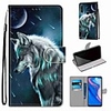 Case For Huawei P40 Huawei P40 Pro Huawei P40 lite E Wallet Card Holder with Stand Full Body Cases Pensive Wolf PU Leather TPU for Huawei Mate 30 Lite Honor 10 Lite Honor 9A