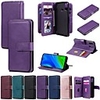 Case For Huawei P40 lite E Y5P Y6P Honor 9S P smart 2020 Wallet Card Holder with Stand Full Body Cases Solid Colored PU Leather