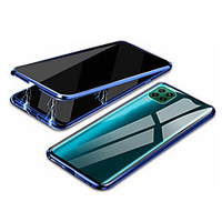 Case For Huawei P40 Shockproof Transparent Full Body Cases Transparent Tempered Glass Metal Case For Huawei P Smart 2020 P40 Lite E P40 Lite P30 P30 Lite