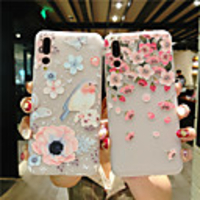Case for Huawei scene map Huawei P30 P30 Lite P30 Pro Flower pattern painted embossed matte TPU material all-inclusive mobile phone case