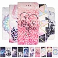 Case for Huawei scene map Huawei P30 P30 Pro P30 Lite 3D Painted pattern PU leather material card holder lanyard all-inclusive drop-resistant mobile phone case
