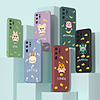 Case For Huawei scene map Huawei P40 P40 Pro Nova 7 Nova 7 Pro cartoon animal pattern pure color liquid silicone material fine frosted soft case
