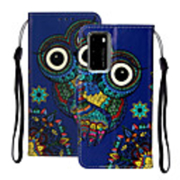 Case For Huawei Scene Map Huawei P40 P40 Pro P40 Lite Y5P Y6P Y8P Cartoon Flower Animal Pattern Embossed Varnish Series PU Leather Card Holder Full Covered Phone Case