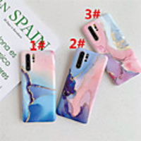 Case For Huawei Scene Map P40 P40 Pro P30 P30 Pro Color Marble Pattern Frosted TPU Material IMD Craft Soft Case Phone Case