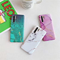 Case For Huawei Scene Map P40 P40 Pro P30 P30 Pro Color Marble Pattern Frosted TPU Material IMD Craft Soft Case Phone Case