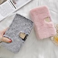 Case For Huawei Y6p Y5p Y7p Wallet Card Holder with Stand Plush Solid Colored TPU Case For Huawei P smart 2020 P40 lite Honor 9S Nova 6 SE Nova 7i P40 Pro Y7 Prime (2019) Honor 20 lite Mate 20