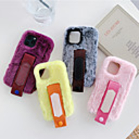 Case For iPhone 11 Shockproof Back Colored / Plush TPU / Cotton Fabric For iPhone 11 Pro Max/X/XS/XR/XS Max/6 6S 7 8 Plus/SE 2020