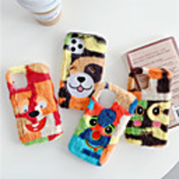 Case For iPhone 11 Shockproof Back Cover Cartoon / Plush TPU / Cotton Fabric For iPhone 11 Pro Max/X/XS/XR/XS Max/6 6S 7 8 Plus/SE 2020