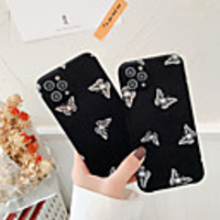 Case For iPhone 11 Pattern Back Cover Butterfly Textile Case For iPhone 11 Pro Max / SE2020 / XS Max / XR XS 7 / 8 7 / 8 plus