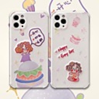 Case For iPhone 11 Pattern Back Cover Food Word Phrase Cartoon TPU Case For iPhone 11 Pro Max / SE2020 / XS Max / XR XS 7 / 8 7 / 8 plus