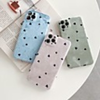 Case For iPhone 11 Pattern Back Cover Heart Textile Case For iPhone 11 Pro Max / SE2020 / XS Max / XR XS 7 / 8 7 / 8 plus