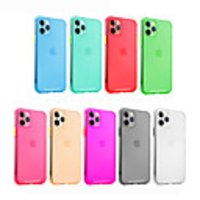 Case For iPhone 11 Pro Max / SE2020/ XS Max / XR XS 7/8 7/8 plus Frosted Back Cover Solid Colored TPU
