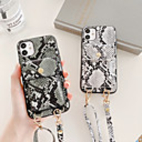 Case For iPhone 11 Pro Max/11 Pro/11/XS Max/XR/XS/X/iPhone7/8P Card Holder / Shockproof Back Cover Lines / Waves / Geometric Pattern PU Leather / TPU