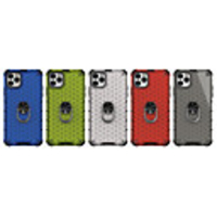 Case For iPhone 11 Pro Max/11 Pro/11/XS Max/XR/X/XS/8P/7P/6P/8 7 6 Shockproof / Ring Holder Back Cover Solid Colored / Geometric Pattern Acrylic