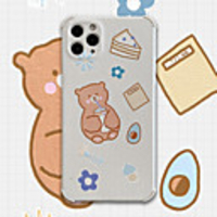 Case For iPhone 11 Shockproof Back Cover Solid Colored / Cartoon TPU For Case 7/8/7P/8P/X/XS/XS MAX/SE 2020/11 PRO/11PRO MAX