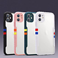 Case For iPhone 11 Shockproof Back Cover Transparent Solid Colored TPU Acrylic Case For iPhone 11 Pro Max / SE2020 / XS Max / XR XS 7 / 8 7 / 8 plus