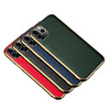 Case For iPhone 11 Shockproof Plating Back Cover Solid Colored Genuine Leather Case For iPhone 11 Pro Max / XS Max / XR XS