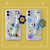 Case For iPhone 11 Transparent Pattern Back Cover Word Phrase Cartoon Flower TPU Case For iPhone 11 Pro Max / SE2020 / XS Max / XR XS 7 / 8 7 / 8 plus